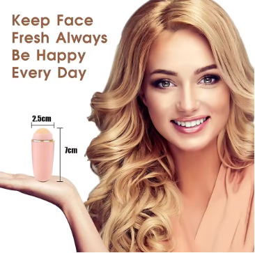 Volcanic Stone Face Roller for Oil Absorbing, Natural Skin Care, Makeup Touch-Up, and Pore Control.