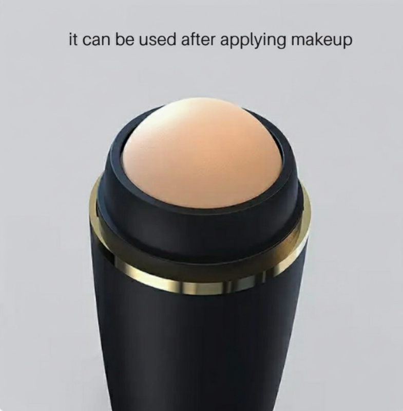 Volcanic Stone Face Roller for Oil Absorbing, Natural Skin Care, Makeup Touch-Up, and Pore Control.